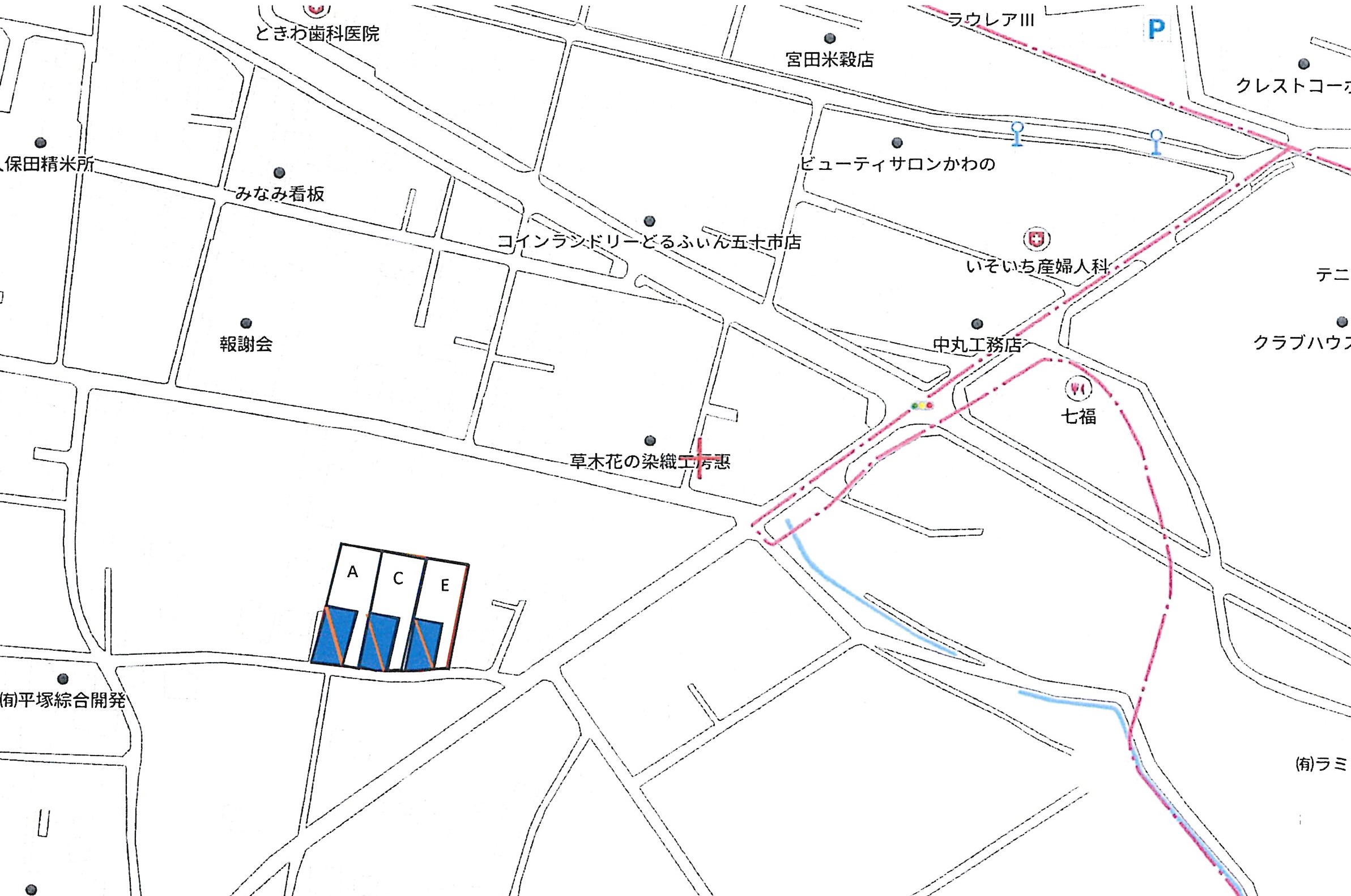 売土地　平塚町A　４９０万　136.39坪