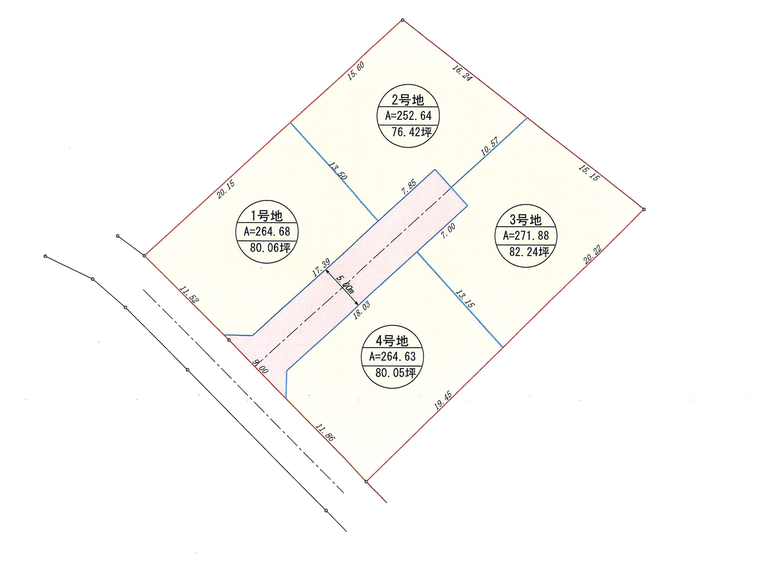 売土地 都城市上水流町1208番地 361.62坪